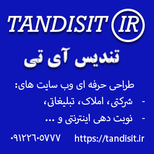 طراحی وب سایت تندیس آی تی